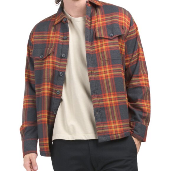 NEW BONOBOS The Sherpa Shacket Plaid Combo for men 462mn - Picture 1 of 3